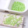 Cuentas de Cacahuete Perladas Acrílico Material Fino con Destellos Accesorios DIY para Crema Cuentas de Arroz Joyería Cadena para Teléfono Móvil Bolso Colgante Pulsera