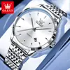 Dropshipping Olevs Nuevo Modelo Comercio Exterior Wholesale Simple Calendario Único Resistente al Agua Negocio Reloj de Cuarzo para Hombre