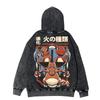 Chaqueta tipo cárdigan con capucha y rociado directo de Pokémon Elfo, Pokémon Pikachu, dibujos animados japoneses, anime