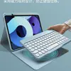 Adequado para iPad 11ª Geração Teclado Bluetooth com Teclas Redondas Capa Protetora Teclado com Luz de Fundo de 10,2 polegadas e Cobertura para Mouse