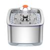 Dispensador de Agua para Mascotas de Acero Inoxidable Alimentador Inteligente de Agua Led para Gatos y Perros Purificación de Agua de Doble Capa Plato para Beber Tazón de Agua