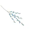 Tallos morados artificiales de 4 ramas para arreglos florales de boda, decoración de bodas en hoteles, fondo de pasillo, arreglo floral de área de recepción