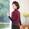 Hombrera de mediana edad y para ancianos con forro polar engrosada para hombro y cuello, cálida y a prueba de frío, protección para la columna cervical de terciopelo, chaleco para mujer