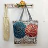 Nova Bolsa de Tecido com Fio de Ouro de Lado Único Estilo Transfronteiriço, Fornecimento de Comércio Exterior, Bolsa de Ombro Feminina Fashion, Bolsa de Compras, Bolsa de Ombro de Lona Artística