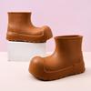 Galochas Novas Femininas Roupa Externa Cano Baixo Sola Grossa Aumentada Antiderrapante Sapatos de Água Resistente à Abrasão Impermeável EVA Quatro Estações Engrossadas Sapatos de Palhaço