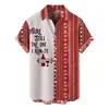 Camiseta Nueva de Navidad Transfronteriza Serie Navideña Impresión 3D Amazon Aliexpress Camisa de Manga Corta para Hombre