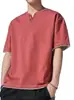 Marca de Tendencia Transfronteriza Camiseta de Manga Corta para Hombre de Verano Fina de Seda de Hielo Holgada de Media Manga Tendencia Simple Ropa para Hombre Camiseta