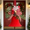 Campanas de Navidad Nuevas Transfronterizas Adornos de Campana de Terciopelo Nórdico Decoraciones Navideñas Colgantes para Ventana