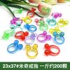 Gemas de cristal acrílicas para niños, accesorios de bricolaje para pequeños animales, juguetes de gemas para parques de atracciones, compra al por mayor