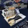 Kit de Herramientas para Batik Set Material Temperatura Constante Derretidor de Cera Horno Derretidor de Cera Cuchillo de Batik en Forma de Abanico Cera de Abejas Cera Mezclada