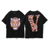 Camiseta Suelta de Manga Corta Vlone Fog Edición Limitada Dragón Chino Estilo Hiroshi Fujiwara Marca de Moda para Hombre
