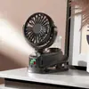 Ventilador de Mano Portátil Transfronterizo con Spray, Humidificación e Hidratación, Ventilador Recargable, Ventilador Mini Portátil para Escritorio de Estudiante, Dormitorio