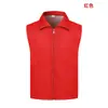 Chalecos de voluntario con impresión de logo, chalecos rojos de caridad, uniforme de voluntario, chalecos promocionales para grupos, ropa de trabajo