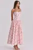 Vestido Elegante e Delicado com Alças Florais Slim-Fit para Mulheres - Novo Estilo Europeu e Americano para Vendas Transfronteiriças da Amazon 2026