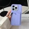 Para 16pm funda de teléfono móvil con soporte plegable 16E tacto piel mate 15 funda de teléfono móvil con tarjetero integrado 14 invisible 13 soporte