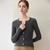 Novo Cardigã de Tricô de Cashmere com Gola V Estilo Inverno Manga Longa Listrado Slim Fit Top Valorizador Peça de Sobrepor