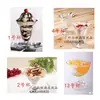 Taza de Helado Acrílica Taza de Helado de Plástico PC Taza de Postre Creativa Transparente a Prueba de Caídas Taza para Batidos Taza de Bola de Nieve Linda