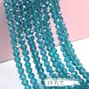 Cuentas para Ruedas de 2/3/4/6/8mm Accesorios para Joyería DIY Cuentas Sueltas de Cristal Color Estándar Transparente Cadena Completa