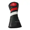 Nueva Cubierta para Palo de Golf Impermeable Tela de PU Forro de Peluche Protector de Palo Cubierta para Palos de Madera 1, 3, 5