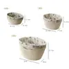 Cesta de armazenamento em tecido trançado de imitação de rattan, cesta de armazenamento trançada para itens diversos de mesa em casa, cesta de armazenamento de brinquedos e roupas