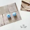 Cuentas redondas de estrella de cinco puntas de acrílico con agujero recto, hechas a mano, para pulsera, collar, cadena de teléfono móvil, accesorios de cuentas sueltas