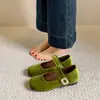 Zapatos de entrenamiento alemanes estilo ballet con plataforma gruesa para aumentar la altura para mujer, nuevos zapatos Mary Jane de otoño 2026, mocasines casuales