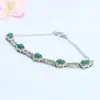 Pulsera de Calabaza de Jade Natural Grado A Guan Yu Joyería de Cuentas de Jade Azul Agua Venta al por Mayor en Vivo de Comercio Electrónico S5060205