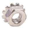 Acero Inoxidable 304 Tuerca Tipo K Tuerca Dentada Hexagonal Exterior Tuerca de Bloqueo Tipo K Tapa K Tuerca K M3/M4/M5/M6