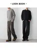 Mo Mai Ke Ropa de Hombre Alta Inteligencia Para Ir al Trabajo Cuello Polo Tejido Hombre Estilo Otoño 2026 Suéter de Canalé Vertical Hombre 22332.