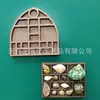 Estante Transfronterizo para Minúsculos Adornos Imán para Refrigerador Estante de Madera para Miniaturas de Joyería Almacenamiento de Muestras Minerales