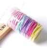 Novo enlatado 100 simples corda cabeça fino anel de cabelo gradiente de mudança de cor Rubber Band menina corda de cabelo acessórios de cabelo