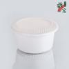 Tazón de sopa desechable para llevar con logotipo imprimible, redondo, para llevar, recipiente para microondas engrosado con tapa