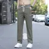 Calças Casuais Masculinas 2026 Novo Verão Finas Longas Roupa de Trabalho de Verão Esportivas Largas Retas para Homens