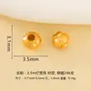 Prata 925 Banhada a Ouro Contas Espaçadoras de Lanterna Contas Soltas Artesanal DIY Pulseira de Corda Trançada de Cristal Colar Acessórios de Prata
