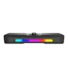 Altavoz Bluetooth con Cable con Luces de Ritmo de Colores, Graves Potentes, Audio para Escritorio para Juegos 217, Sonido de Alta Calidad, Luces de Colores Deslumbrantes