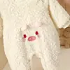 Ropa para Bebé de 100 Días, Ropa de Algodón para Salir en Invierno, Suéteres de Lana a la Moda, Ropa de Invierno para Bebé Recién Nacido, Monos de Terciopelo Engrosados