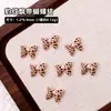 Novos Acessórios para Unhas Estilo Desenho Animado Gato Kt Estampa de Leopardo Óculos Fofos Hello Kitty Laço Acessórios Manuais para Unhas