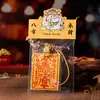 Nuevo llavero creativo original de dibujos animados lindos y accesorio de pegatina para teléfono de Xiaohongshu, amuleto de gato y amuleto de seguridad de cachorro