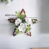 Decoración de Pared Adornos Colgantes, Revestimientos de Pared, Adornos Colgantes Florales a Cuadros Estilo Nórdico Pastoral, Floreros, Plantas Verdes, Cestas de Flores Pequeñas
