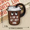 Parches bordados originales de la serie de café peculiar, parches de infusión con temática de café para ropa y bolsos, parches termoadhesivos para manualidades