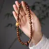 Pulseira de Pau-Rosa Preto Estilo Vintage para Homens, Madeira de Pau-Rosa Natural, Despertar do Leão Estilo Chinês, Contas Budistas Colecionáveis, Joia de Mão para Mulheres, Venda por Atacado