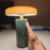 Viaje a Dinamarca Lámpara de Escritorio de Carga de Mármol de Carrara Tipo-C Carga Ambiente de Dormitorio Decoración de Sala de Estar Lámpara de Escritorio