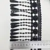 Venta al por mayor del fabricante Encaje Soluble Bordado de Encaje de Seda de Poliéster Borlas de Encaje Accesorios Encaje Decorativo para Cortinas DIY