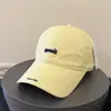 Gorra de Béisbol Bordada con Letras Estilo Universitario Coreano para Mujer, Primavera y Verano, Sombrero de Sol para Adelgazar la Cara para Hombre, Casual y Versátil