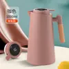 Hervidor Termo de Gran Capacidad Transfronterizo para Uso Doméstico con Asa de Madera y Revestimiento de Vidrio, Hervidor Termo Inteligente al por Mayor