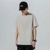 Camiseta de Manga Corta de Algodón Puro, Camiseta Holgada Estilo Hong Kong, Manga Media de Algodón Puro para Hombre, Hombro Caído de Algodón Puro Peinado 200g Venta al por Mayor