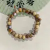 Pulsera de Cerámica de Jingdezhen con Cuentas Completas para Hombres y Mujeres Simple y Delicada Impermeable Estilo Chino Pequeño Puesto de Joyería Venta al por Mayor