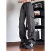 Pantalones de Trekking Largos y Altos a Prueba de Agua para Hombre, Verano, Secado Rápido, Pantalones de Senderismo, Color Gris Oscuro, Pantalones de Paracaidista de Nylon