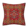 Funda de Almohada Patrón Vintage Alfombra Turca Persa Cojín Decorativo para el Hogar Funda de Almohada Lino