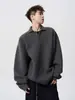 Nuevo Suéter de Punto Polo Estilo Coreano Otoño e Invierno Estilo Riqueza Vieja Perezosa para Hombre Suéter Casual Holgado Simple con Cuello
